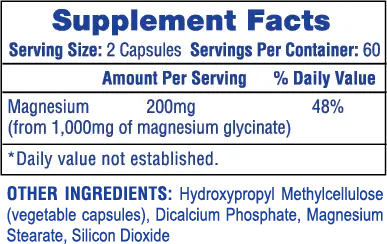 Hitech Magnesium Glycinate Nervous System Relax 500 mg 120 Caps