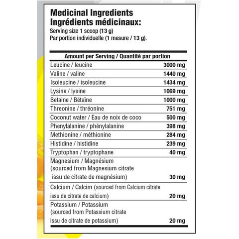 Mammoth EAA9 Performance EAA + BCAA Formula BCAA Blend High Leucine for Muscle Recovery Electrolytes