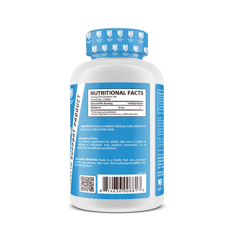 MUSCLE RULZ MELATONİN NİGHT SLEEP SUPPORT 10MG 100 TABLET