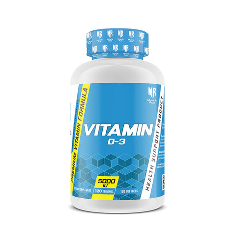 Muscle Rulz Vitamin D3 5000 120 Soft Gels
