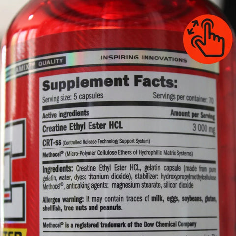 AMİX CEE Creatine Ethyl Ester 350cps - 70 servis