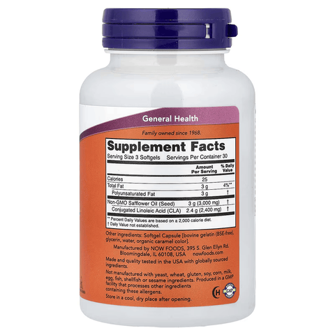 NOW Foods CLA Weight Management 90 Softgels