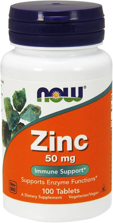 Now Foods Zinc(Çinko) Demir 50 mg, 100 Tablet