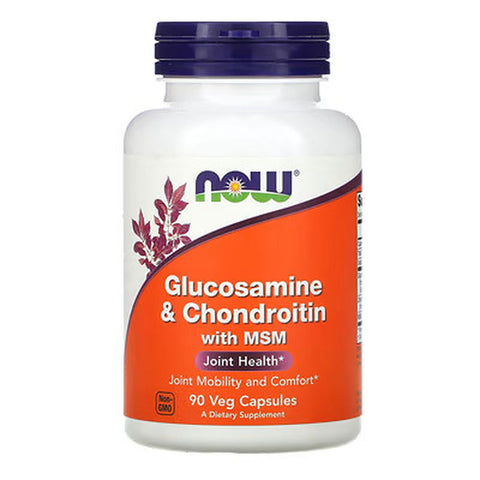 NOW Foods, Glucosamine(Glukozamin) and Chondroitin with MSM, 90 Caps