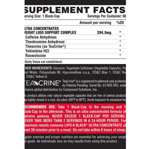 NutreX LIPO6 BLACK 60 Kapsül Abd versiyon - Supplementhane