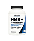 Nutricost 1000 MG HMB With Vitamin D3 4000 IU 240 Capsul