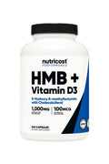 Nutricost 1000 MG HMB With Vitamin D3 4000 IU 240 Capsul