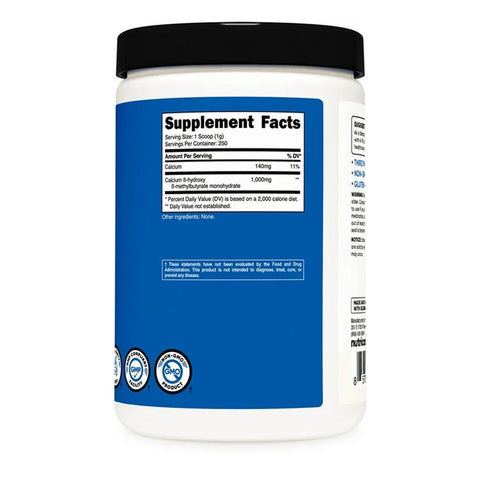 Nutricost HMB Amino Powder 1000 MG 250 GR - 250 Servis