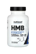Nutricost HMB B-Hydroxy-B-methylbutyrate 1000 mg 120 Capsules