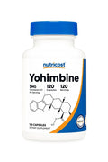 Nutricost Yohimbine Fat Burner Bitkisel Yağ yakıcı Hcl 5 mg 120 Caps