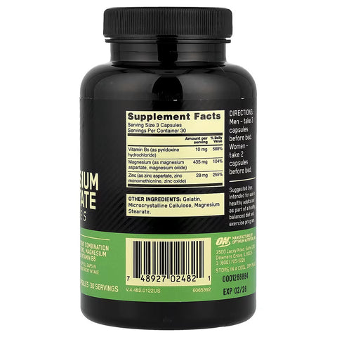 Optimum Nutrition Zinc Çinko Magnesium Aspartate 90 Caps