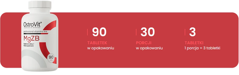 OstroVit MgZB Zma Magnesium Zinc B6  90 tablet