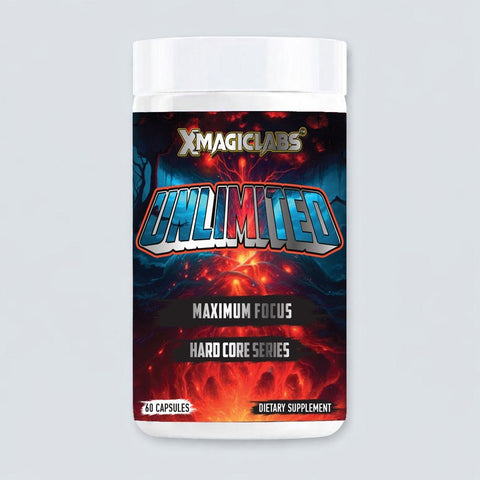 Xmagiclabs UNLIMITED Dmae , Alpha Gpc , Rhodiola Rosea , Tyrosine , Bacopa , Huperzine , Saffron , Panax Ginseng  60 Caps
