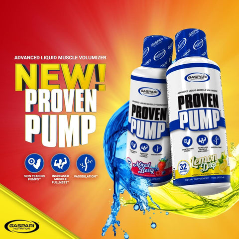 Gaspari Nutrition Proven Pump Preworkout Citrulline Betaine Arginine Liquid