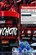 Insane Labz Psychotic Hellboy PreWorkout and Insane Amino BCAA Recovery Time, Blue Raspberry 35 Servis