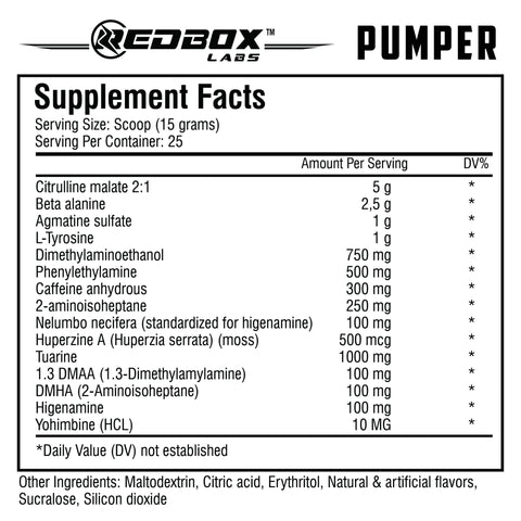 Red Box Labs Pumper Pump Preworkout