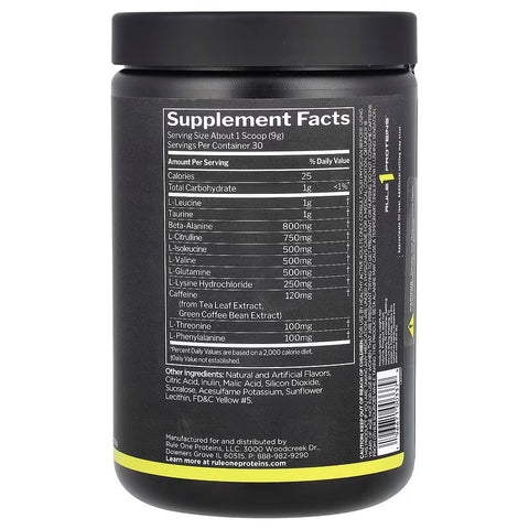 Rule One Proteins Energized Amino Recovery Support