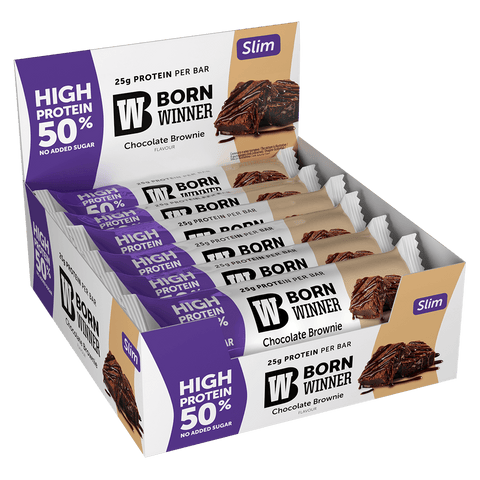 BORN WINNER Slim Protein Bar Box / 12 x 50 g