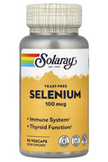 Solaray Yeast Free Selenium 100mcg Healthy Immune & Thyroid 90 VegCaps