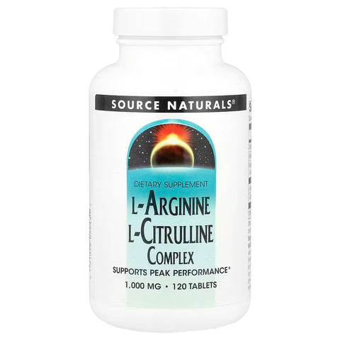 Source Naturals L-Arginine L-Citrulline Nitric Oxide Complex 120 Tablet