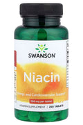Swanson, Niacin B3 Vitamin Energy and Cardiovascular 100 mg 250 Tablet