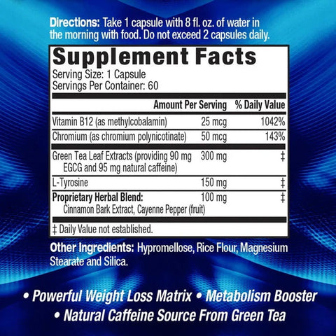 MHP Super Fat Burner Booster (EGCG GREEN TEA + CAFFEİNE )60 Caps