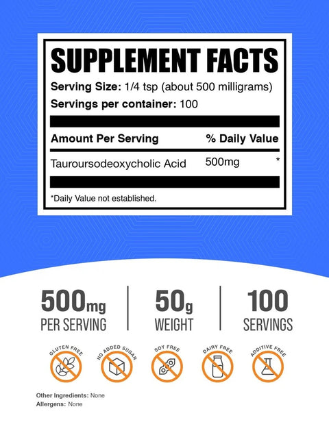BulkSupplements TUDCA Powder 50 g
