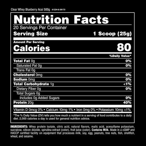 Universal Clear Whey Isolate Protein 500 g