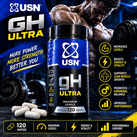 Usn Testo gH Ultra Test Level Tribulus & Gaba & Arginine 120 Caps