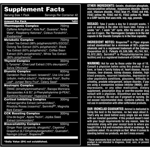 Universal Animal Cuts 42 Paket - ABD VERSİYON - Supplementhane