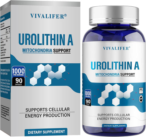 VIVALIFER Urolithin A 1000 MG Antioxidants for Healthy Aging 90 Softgels