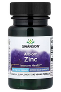 Swanson Albion Zinc Immune Health 30 mg 90 Vegan Capsules