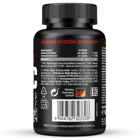 WEİDER Strong Zinc Çinko Caps – 120 caps