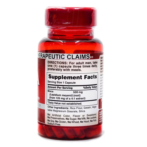 Puritan's Pride Maca 500 mg Exotic Herb for Men 60 Caps