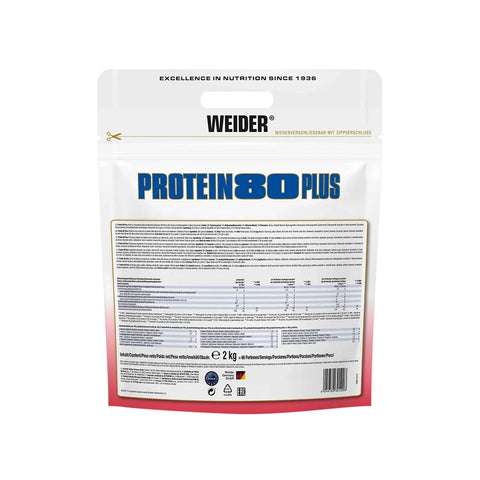 Weider 80 Plus Casein & Isolate & Whey & Egg Protein Tozu 2000 kg - Strawberry
