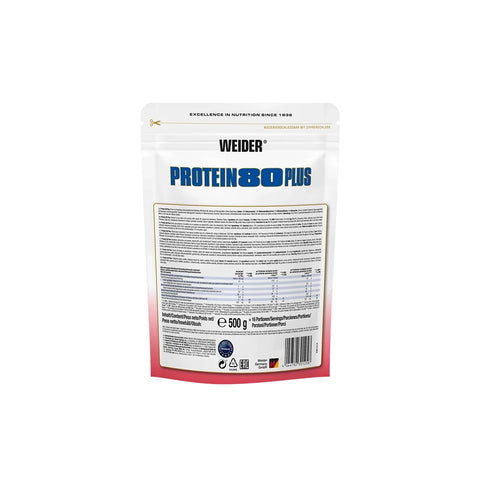 Weider 80 Plus Casein & Isolate & Whey & Egg Protein Tozu 500 gram - Strawberry