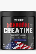 Weider Hardcore Creatine Monohydrate Powder 250g - Blue Rasperry Bubble Gum