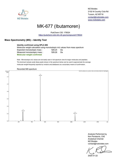 Lawless Labs MK677 25Mg 30 ML Likit Sarms