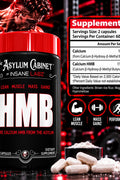 Insane Labz Asylum Cabinet Calcium HMB 120 Caps