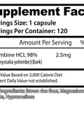 Insane Labz Asylum Cabinet Yohimbine HCL % 98 - 120 Caps