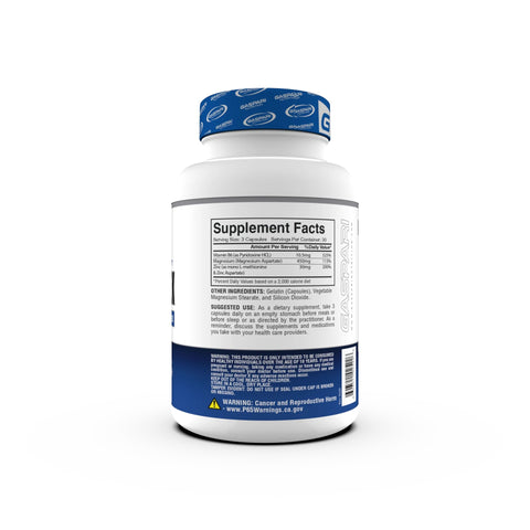 Gaspari Nutrition ZM-COMPLEX Zma Nighttime Recovery Support with Zinc & Magnesium Complex 90 Caps