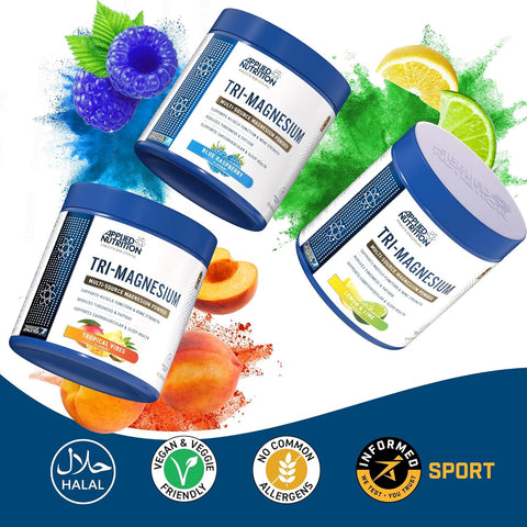 Applied Nutrition Tri-Magnesium(Magnezyum) Complex (Glycinate+Taurate+Citrate+) Powder 50 Servis