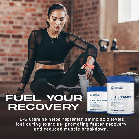 Applied Nutrition Mikconized L Glutamine Muscle Strength Recovery Boosts Immune System 250 gram