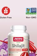 Jarrow Formulas Vegan Shilajit Fulvic Acid Antioxidants Complex, 250 mg 60 Veggie Capsules