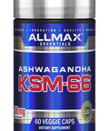 ALLMAX Ashwagandha KSM66 300 mg 60 Veggie Caps