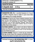 Allmax Daa D-Aspartic Acid (Daa) 100 Grams 32 Servis