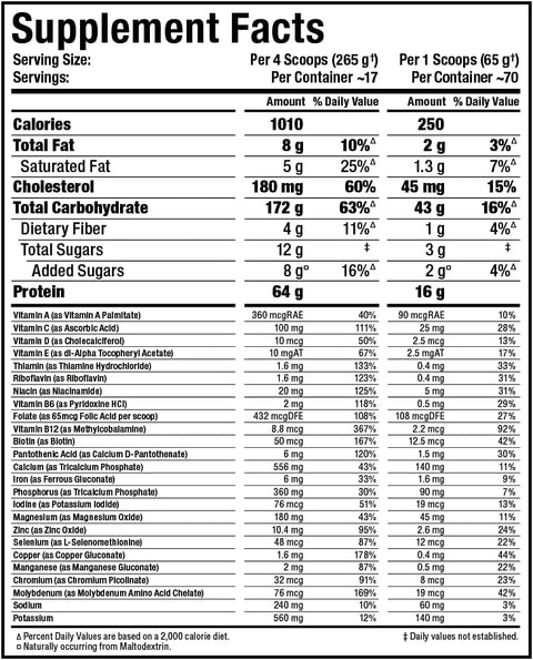 ALLMAX QUICKMASS Rapid Lean Mass Gainer 4,54 kg 70 Servings