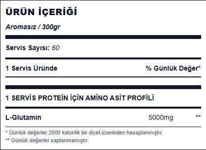 Animal 100% Pure L-Glutamine 300 gr