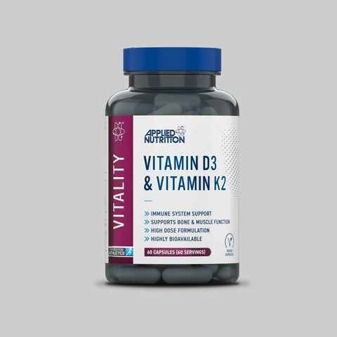Applied Nutrition Vitamin D3 K2 4000 IU High Dose Formula – Best Immune 60 Caps