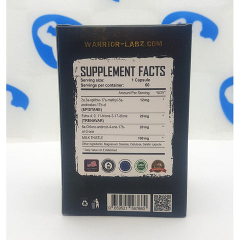 Warrior labs Epitren6 Trenavar & Epistane 60 Caps